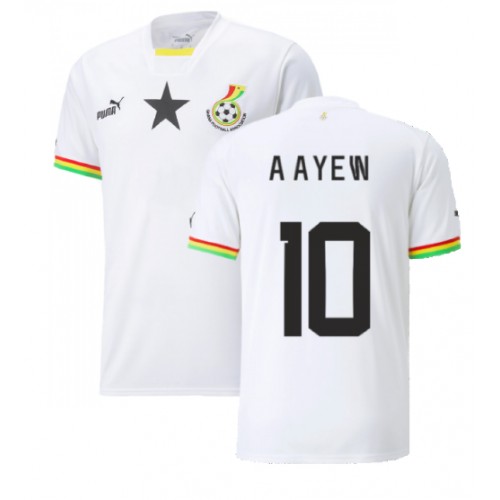 Fotbalové Dres Ghana Andre Ayew #10 Domácí MS 2022 Krátký Rukáv